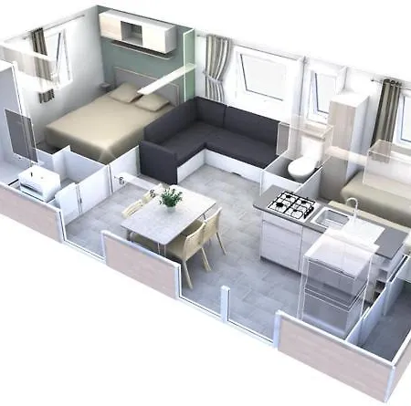 Mobil-home Confort 6 Personnes Camping *